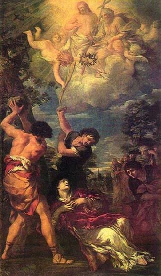 Pietro da Cortona The Stoning of St Stephen oil painting image
